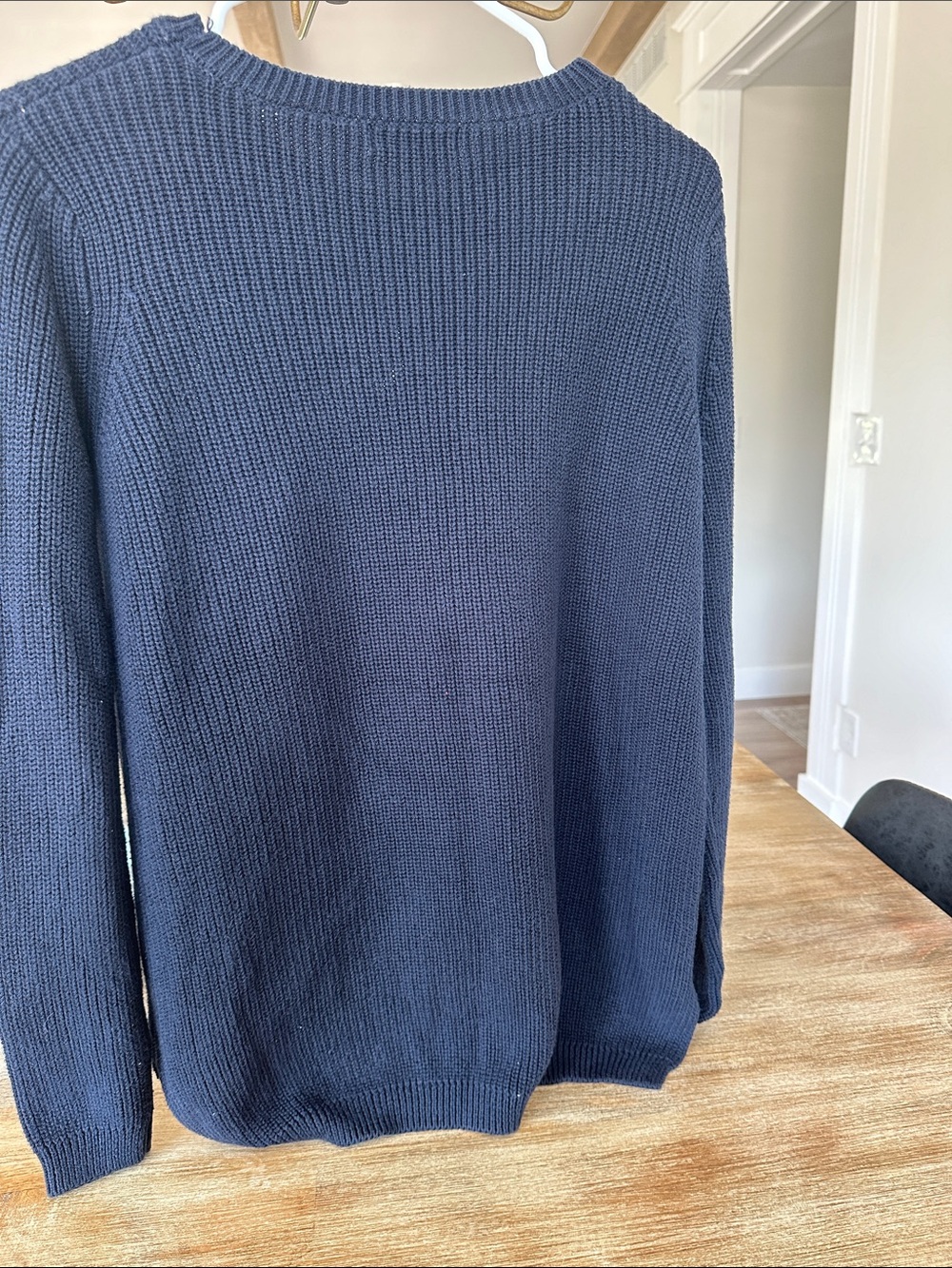 525 America Women's Navy Crewneck Ribbed Sweater - Picture 3 of 7